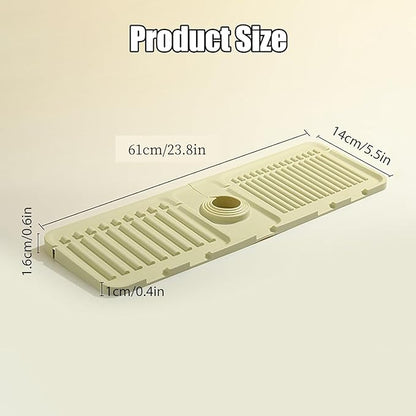 Folding Faucet Mat for Kitchen Sink Upgraded Premium Silicone Splash Guard