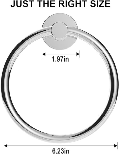 SetSail Towel Holder for Bathroom Wall Stainless Steel Hand Towel Ring Heavy