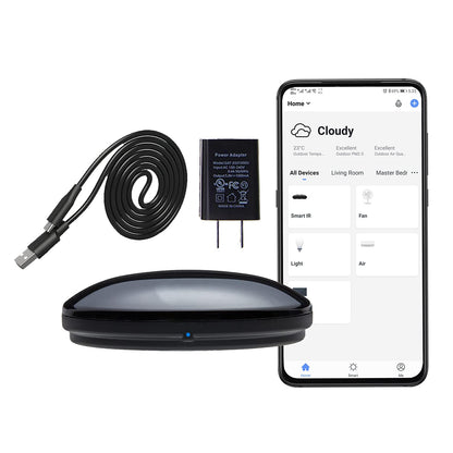 Smart IR Remote Control,All in One IR Blaster Control, Universal WiFi Infrared Remote Control for TV DVD Air Conditioner STB etc,Compatible with Alexa, Google Assistant