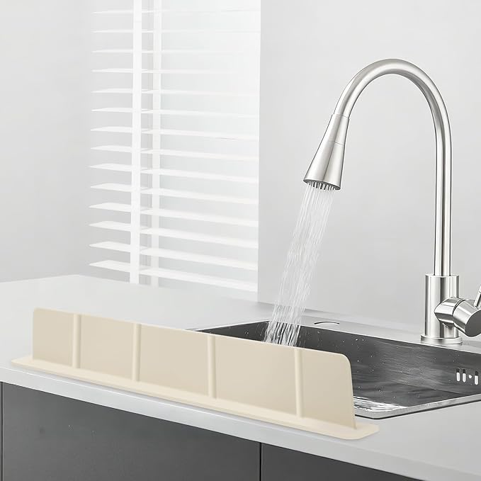 EEEKit Silicone Kitchen Sink Splash Guard, Sink Splash Protector
