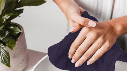 Avalon Towels Cotton Washcloths – Size 12x12 Inches, 100% Ring Spun Cotton