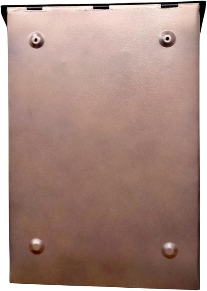 NACH Mailboxes for Outside Wall Mount, 4.8 x 10 x 13 inch Antique Copper Wall Mounted Mailboxes for Outside, Waterproof Mailbox for House - The Bradley Large Mail Box
