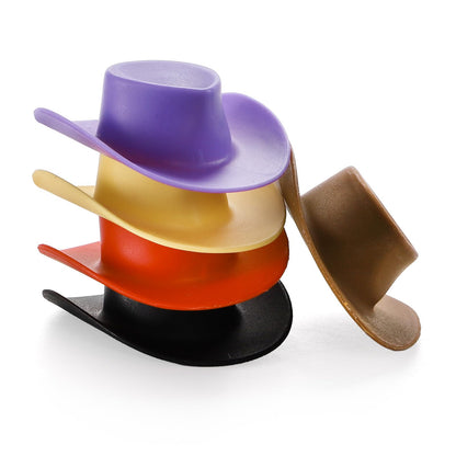 Cididu 200 Pcs Mini Cowboy Hats, Tiny Cowboy Hat for Crafts, 2 Inch Plastic Miniature Western Cowboy Cowgirl Hat, Small Party Hats for Doll Pet Cake Cupcake Bottle Decor Outdoor Party