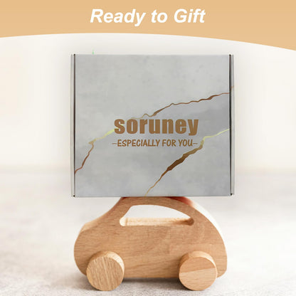 soruney Nana Picture Frame 4x6 Rotating Double Sided Wooden Photo Frame - Nana Gifts from Grandkids for Mother's Day Christmas, Rustic Frame with Nana & Me Charm