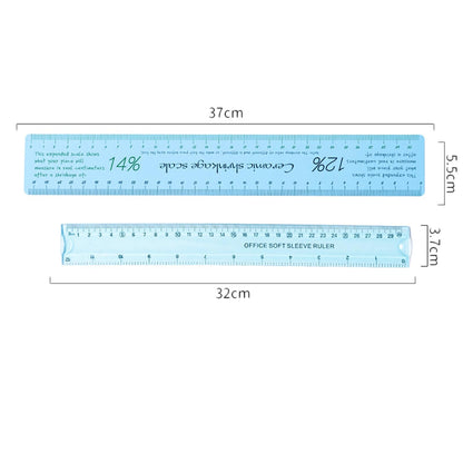 Nishiyuenyi Ceramic Shrinkage Scale Ruler, Ceramic Measuring Ruler, with Standard Ruler, for Pottery Lovers Clay Sculpture Pottery Tools