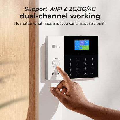 PGST WiFi Wireless Home Alarm System - 2025 Home Security System, 10-Minute Installation, 10 Door & Window Sensors + 5 Motion Sensors, APP Remote Control, Compatible with Alexa, No Monthly Fee