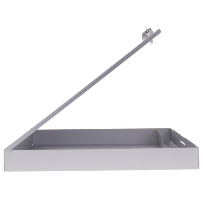 Saunders Metal Clipboard with Storage, Silver Single Layer Nursing Clipboard Folio, Letter Size Paper Organizer, Steel Clip with Self Locking Latch, Form Holder for Office, School & Work - Made in USA
