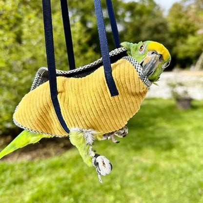 Bird Travel Carrier, Portable Bird Bag with Escape Resistant Outdoor Harness Vest for Small Medium Parrots, Cockatiel, Budgie, Ideal for Travel and Outdoor Adventures (XL) (11.5cm)