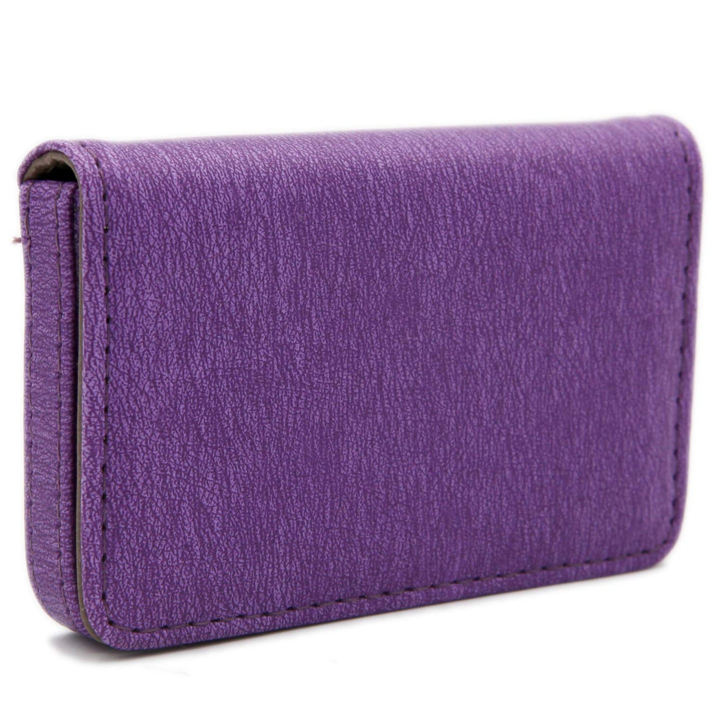 RFID Blocking Wallet - Minimalist Leather Business Credit Card Holder - Purple2