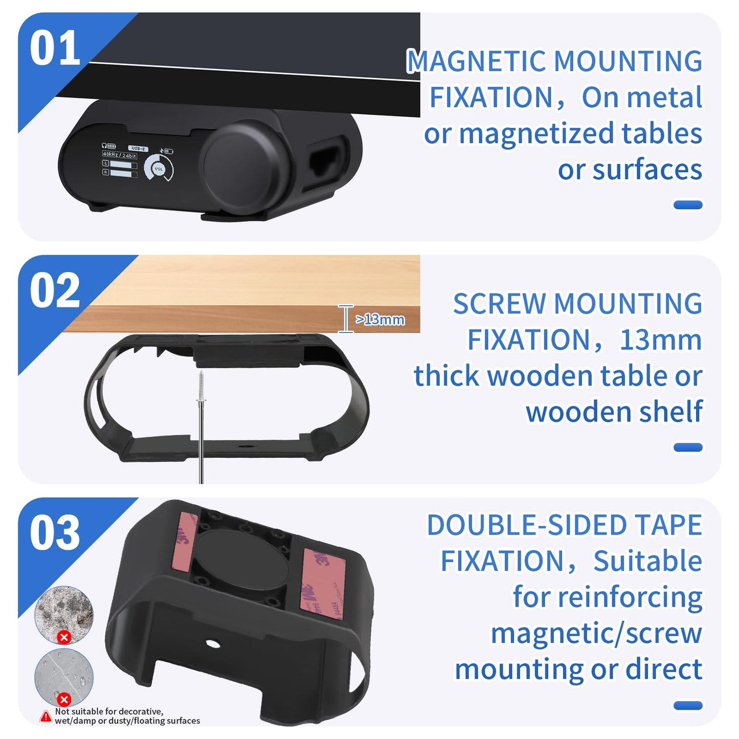 Under Desk Mount Holder for SteelSeries Arctis Nova Pro Wireless Base Station–Arctis Pro Wireless NOVA Magnetic Mount Secretlab MAGNUS Version ,Headphone Hanger Stand for Arctis Nova Pro Wireles