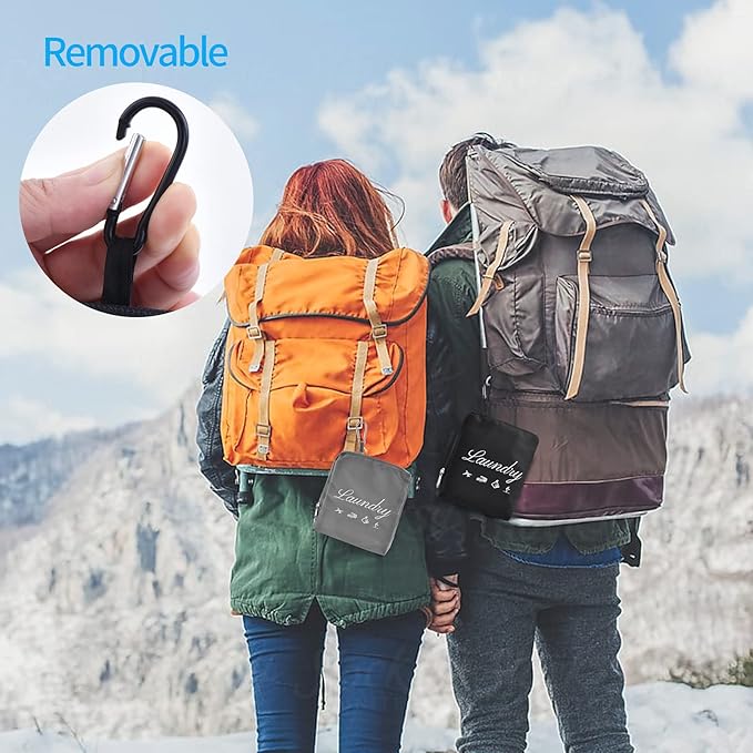 JHX Travel Laundry Bag, Dirty Clothes Bag 【Upgraded】