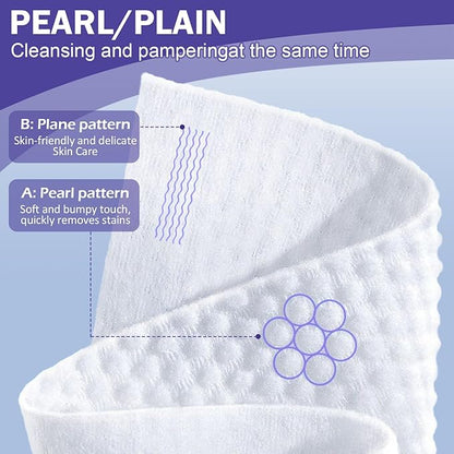 Face Towels, Disposable Face Towelette, Makeup Remover Dry Wipes 50 Count