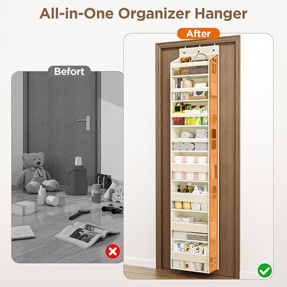 Over The Door Organizer, 8 Shelf Door Hanging Organizers