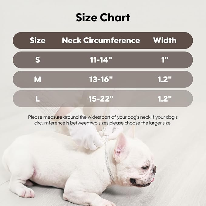 WHIPPY Vegan Leather Dog Collar No Slip Martingale Dog Collar with Quick Release Metal Buckle
