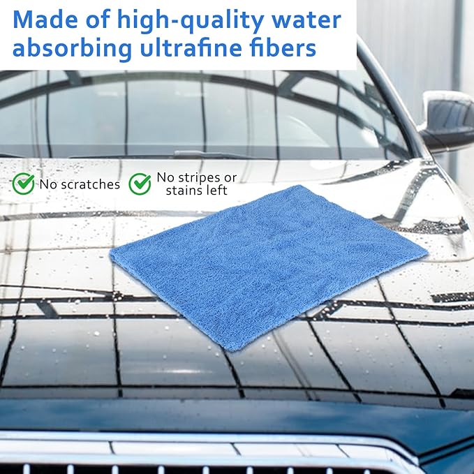 5 PCS Extra Large Microfiber Cleaning Cloth 30"x20", Washable Reusable Floor