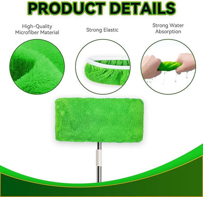 3 Pack Reusable Microfiber Mop Pads Compatible