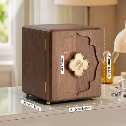 Beniaflow 5-Layer Double-Door Walnut Wood Jewelry Box