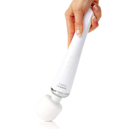 Yarosi Cordless Curve Therapeutic Device - 8 Powerful Speeds and 20 Patterns - for Muscle Aches and Sports Recovery - Rechargeable - Travel Friendly - White