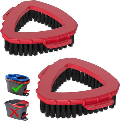 Aifacay 2-Pack Spin Mop Scrub Brush Replacement Heads Compatible