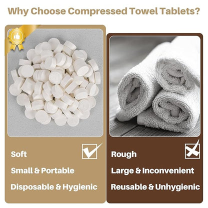 180 Compressed Towel Tablets