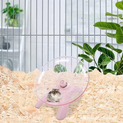 Wontee Hamster Water Bottle Water Dispenser Hamster Silent Exercise Running Wheel for Dwarf Hamsters Gerbil Mice (Pink, 80ML)