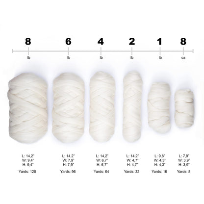 Kondoos Natural Wool Bulk roving, 4 lb. Best Wool for Spinning, arm Knitting, Felting, Chunky Blankets Yarn and Tapestry. Natural Colors, un-Dyed. (Sand, 4 lb)