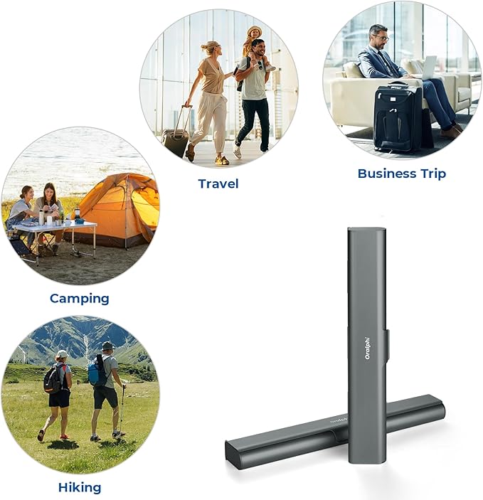 Aluminum Toothbrush Travel Case, Portable Travel Toothbrush Holder, Durable