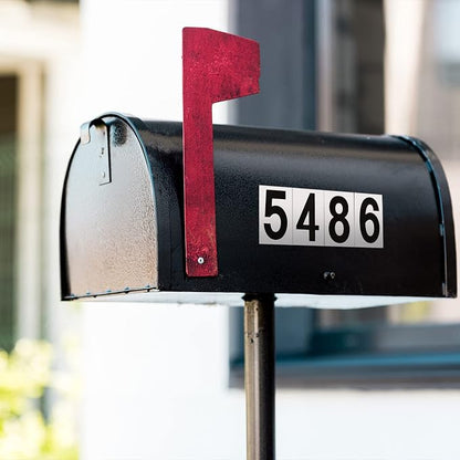 10 Sheets Mailbox Numbers and Letters Stickers for Outside Stick on Black Vinyl Alphabet Number Decals Sticky for Home Business Apartment Address Window Door Car Truck(2 x 1 Inch)