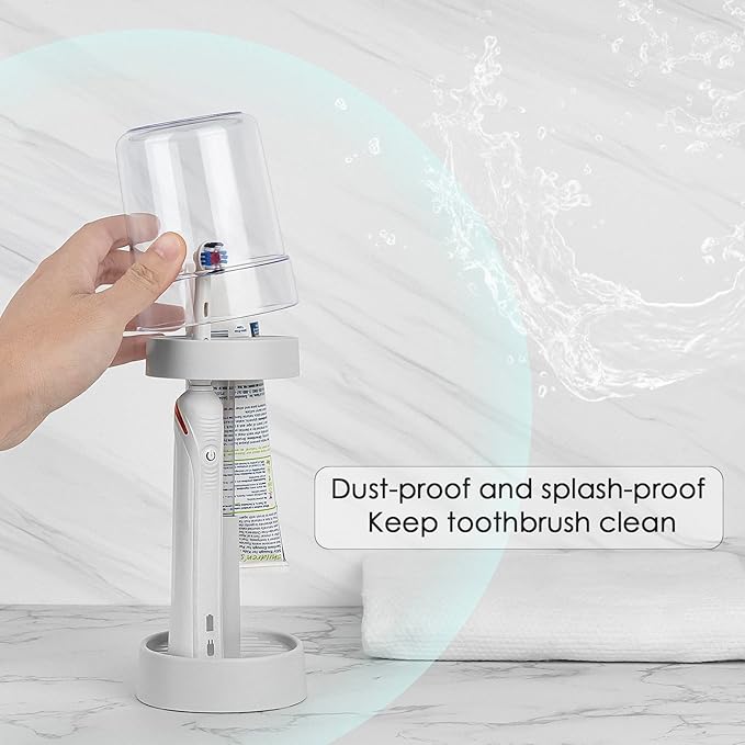 Covered Toothbrush Holder with Cup
