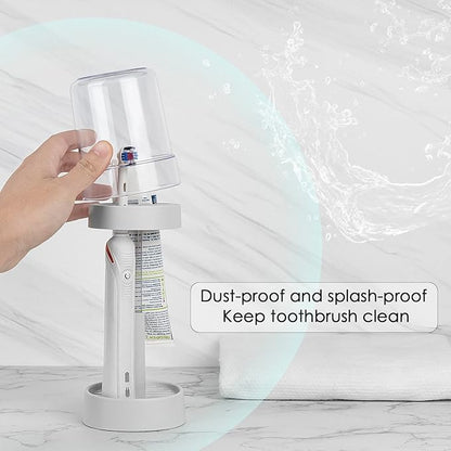 Covered Toothbrush Holder with Cup