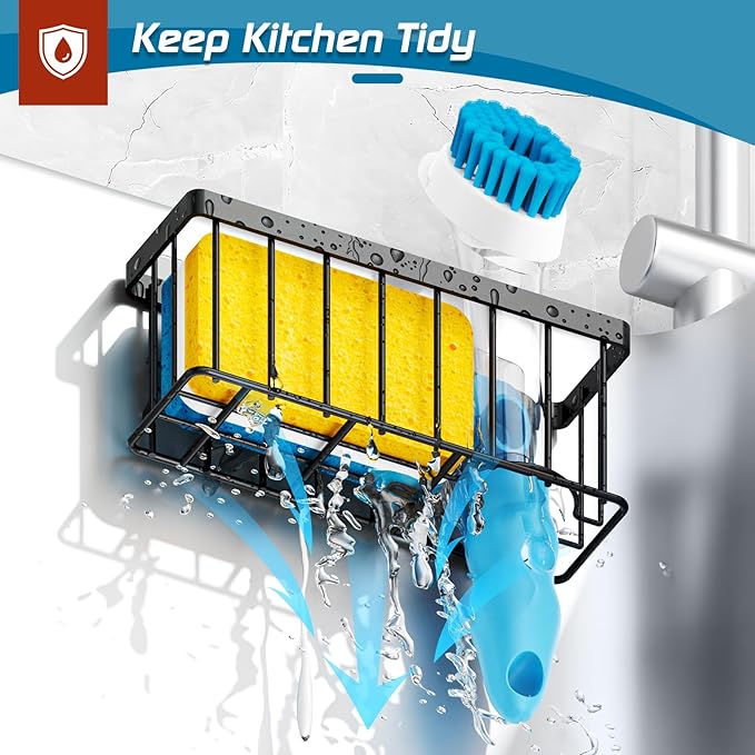Sponge Holder for Kitchen Sink, Sink Caddy Organizer