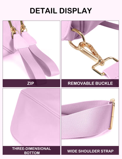 Spacious Nylon Crossbody Bag Bum Bag Handbags Wallets Purses Trendy Shoulder Bag for Women