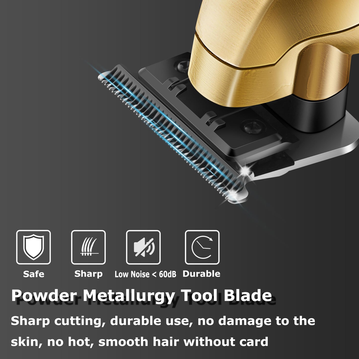 KEMEI 2293 Professional Hair/Beard Trimmer for Men Zero Gapped Hair Clippers for Barber with T Blade, Cordless Rechargeable