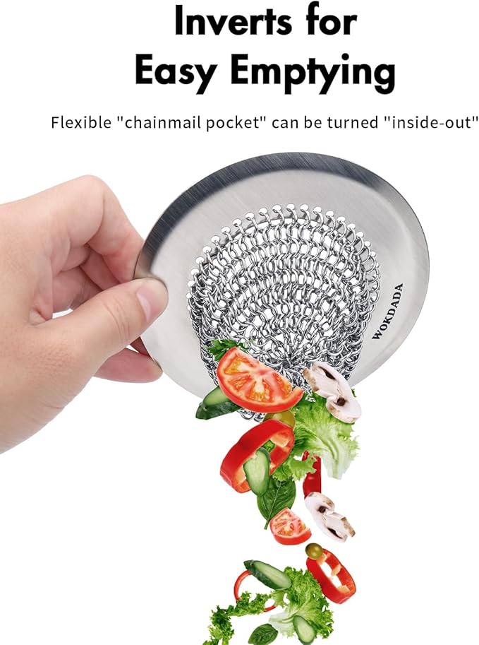 Revolutionary Kitchen Sink Drain Strainer, Patented Reversible Kitchen Sink