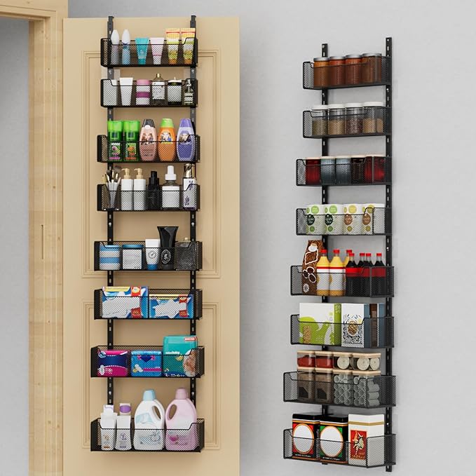Over The Door Organizer, 8-tier Metal Door Organizer Hanging