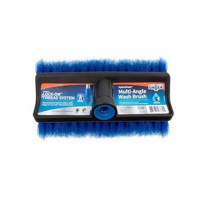 Unger Professional Lock-On HydroPower 10” Bi-Level Soft Wash Brush, Compatible