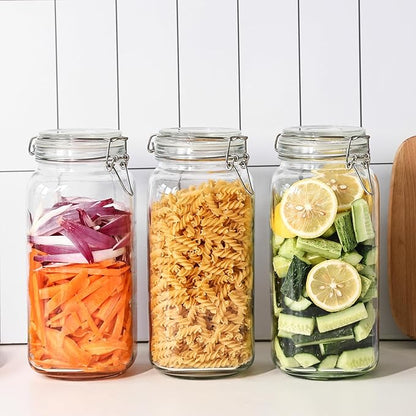 Liuruiyu 78oz Glass Food Storage Jars