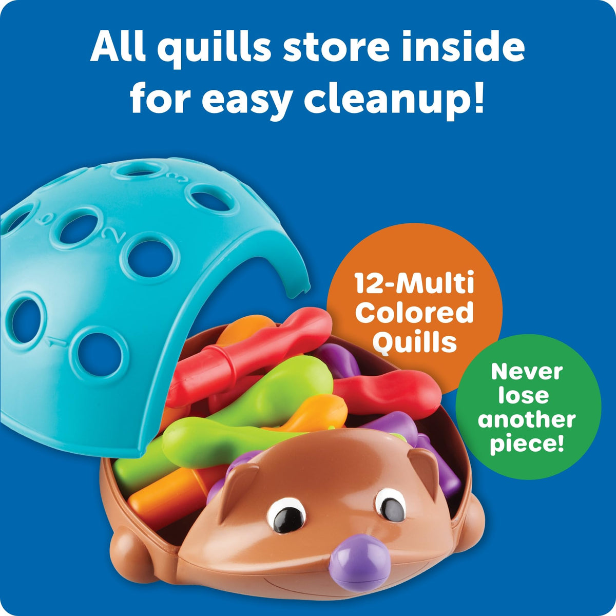 Learning Resources Spike The Fine Motor Hedgehog - Toddler Montessori Toys, Stacking Shape, Gifts For Boys And Girls, Sorting And Matching Skill Activities, Educational Games, Kindergarten