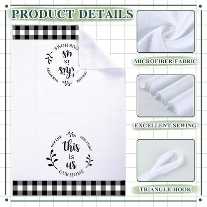 Geyoga 6 Pcs Spring Floral Kitchen Towels Flamingo Dish Hand Towels Sunflower