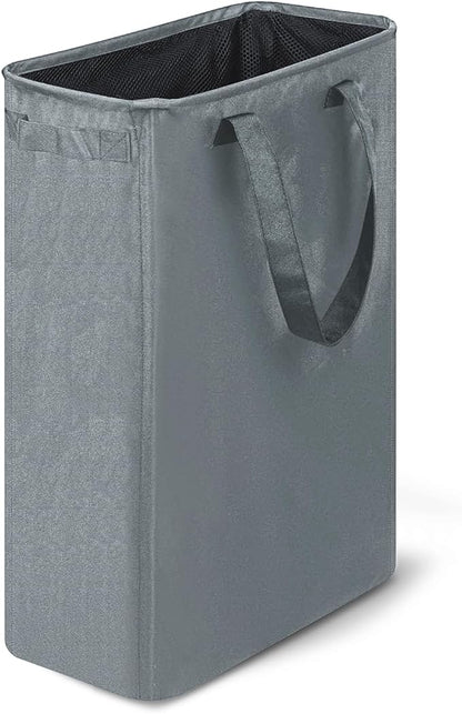 Slim Laundry Hamper, 48L Ultra Thin Collapsible Laundry Basket