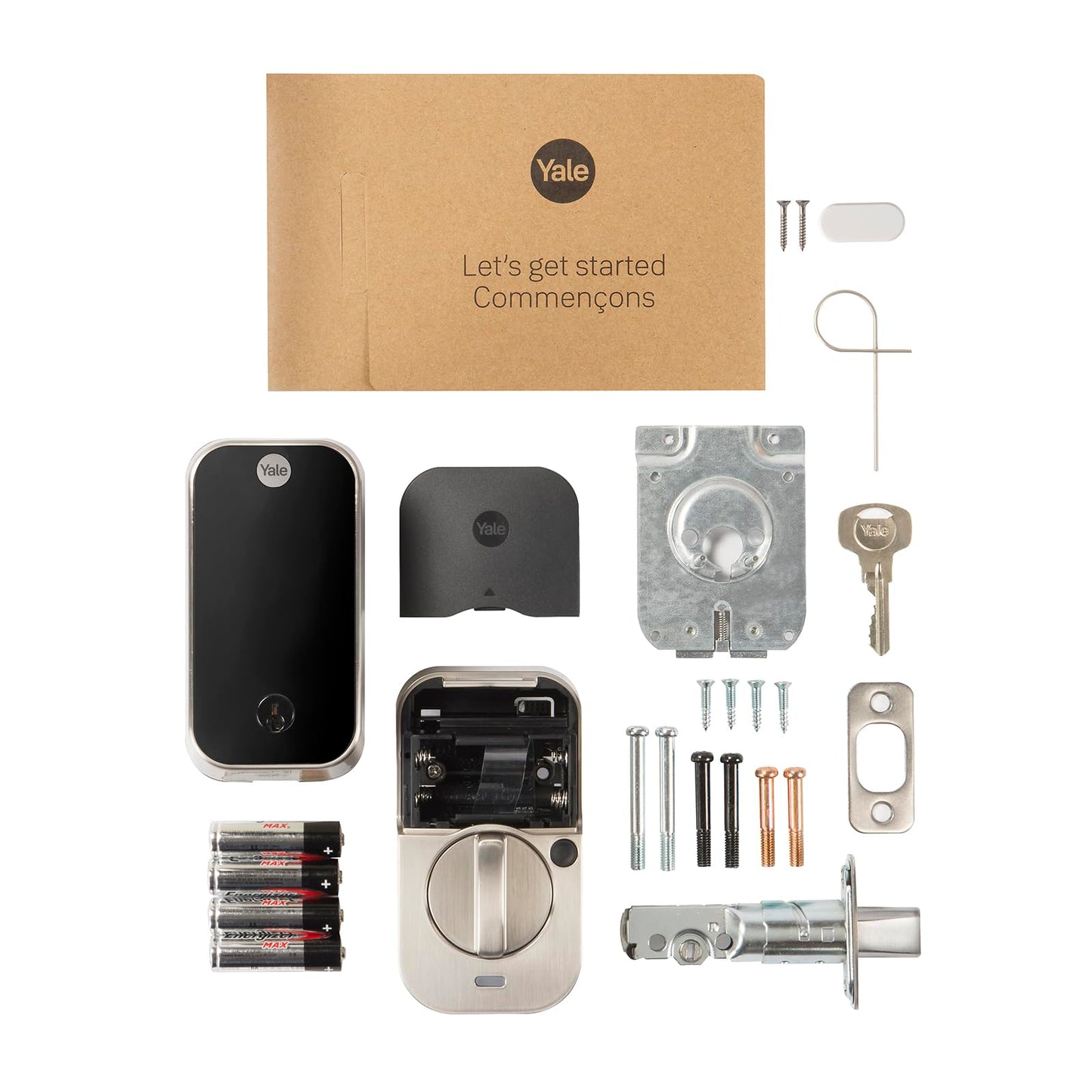 Yale Security Assure Lock 2 Deadbolt, Black Suede Keyed Smart Entry Door Lock with Wi-Fi Connected Keypad for Code Entry and Remote Access, YRD410-WF1-BSP