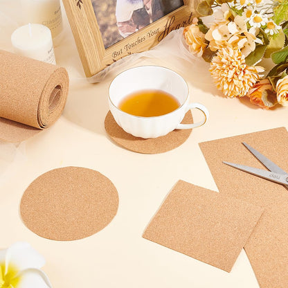 BENECREAT 137.8x15.7 Inch Cork Board Roll, 1mm Thick Rectangular Natural Cork Piece, Cork Sheet Roll for Bulletin Boards, Wall Decorations, DIY Crafts