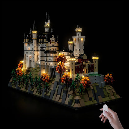 Hilighting Upgraded Led Light Kit Compatible with Lego Architecture Neuschwanstein Castle Building Set, Lights Decoration Compatible with Lego 21063, Gift for Architecture Fan (Model Not Included)