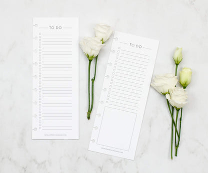 BetterNote Skinny To Do List Refills for Discbound Notebooks, Half Sheet Checklist, Fits Levenger Circa, Staples Arc, TUL, The Happy Planner, Disc Bound, Talia (Classic- 25 Sheets, 8-Disc, 5.5"x8.5")