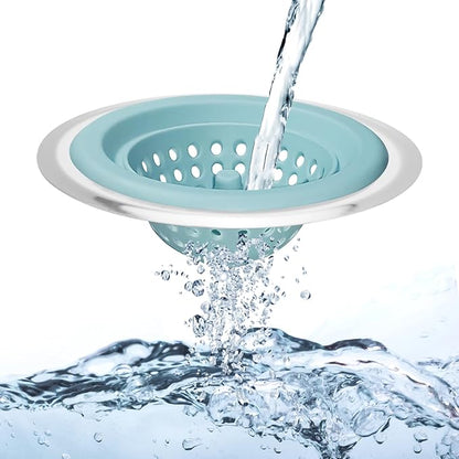 2 PCS Kitchen Stainless Silicone Sink Strainer, 4.5 inch Diameter…