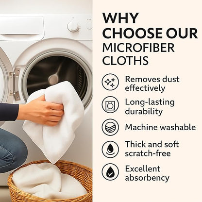4Pcs Extra Large Microfiber Cleaning Cloths – 30x20 in Mop Towels