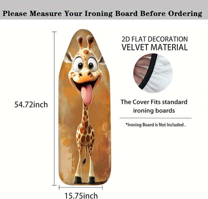 Nuxovilar Cartoon Giraffe Pattern Ironing Board Cover, 15 * 54inch, Fits Most