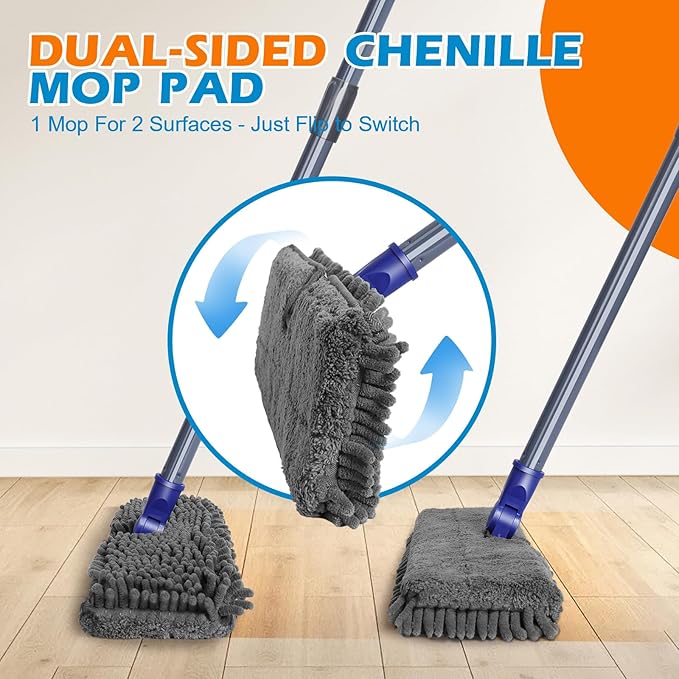 Mops for Floor Cleaning, Masthome Flat Dust Mop