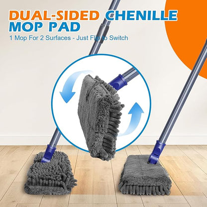 Mops for Floor Cleaning, Masthome Flat Dust Mop