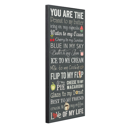 P. Graham Dunn You are The Peanut to My Butter Love of My Life 18 x 9 Wood Wall Plaque Sign